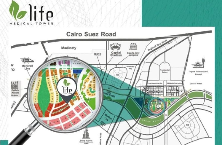 "عنوان" نعلن انتهاء تسويق المرحلة الولى من Life Medical Tower بالعاصمة الادارية